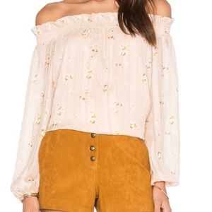 NWT WAYF Off Shoulder Floral Top